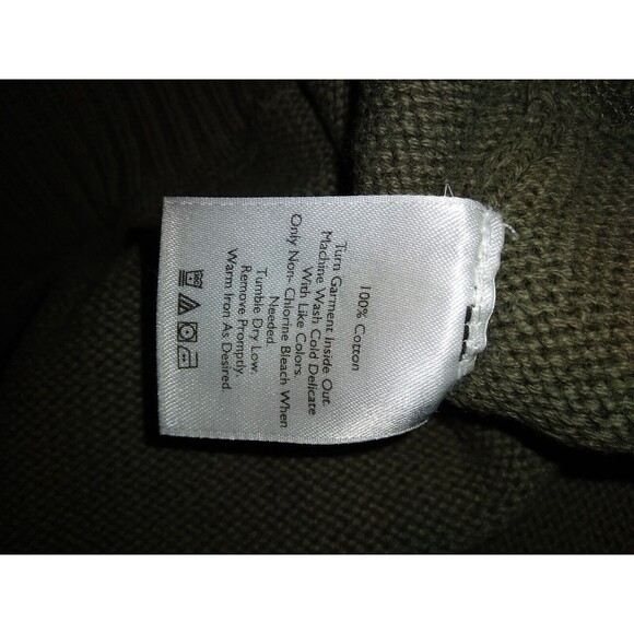 Eddie Bauer Men's TXL Army Green Crewneck Sweater - Picture 5 of 7